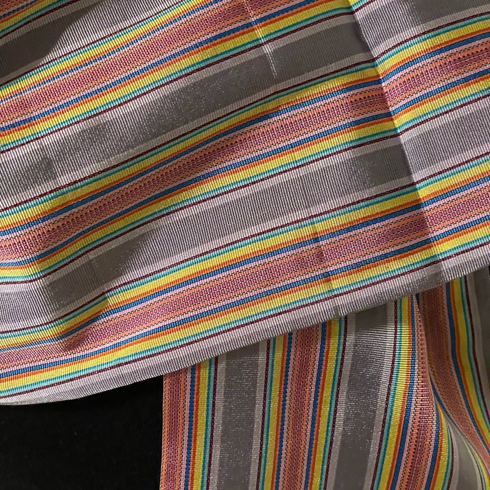 Mexican Shawl, Mexican Pashmina, Striped Shawl, Handcrafted Shawl, Rebozo - Picture 13 of 16